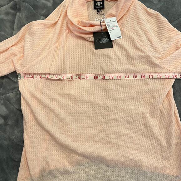 Bobeau NEW Blush Turtleneck Cowl Neck Sweater Size Medium new with tags - Picture 8 of 9
